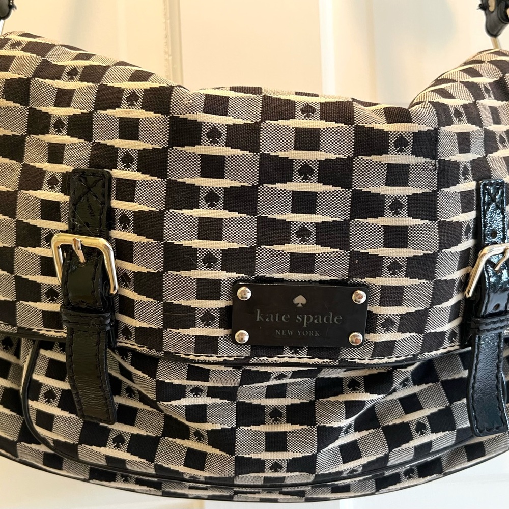 Kate Spade Monochrome Checkered Satchel
